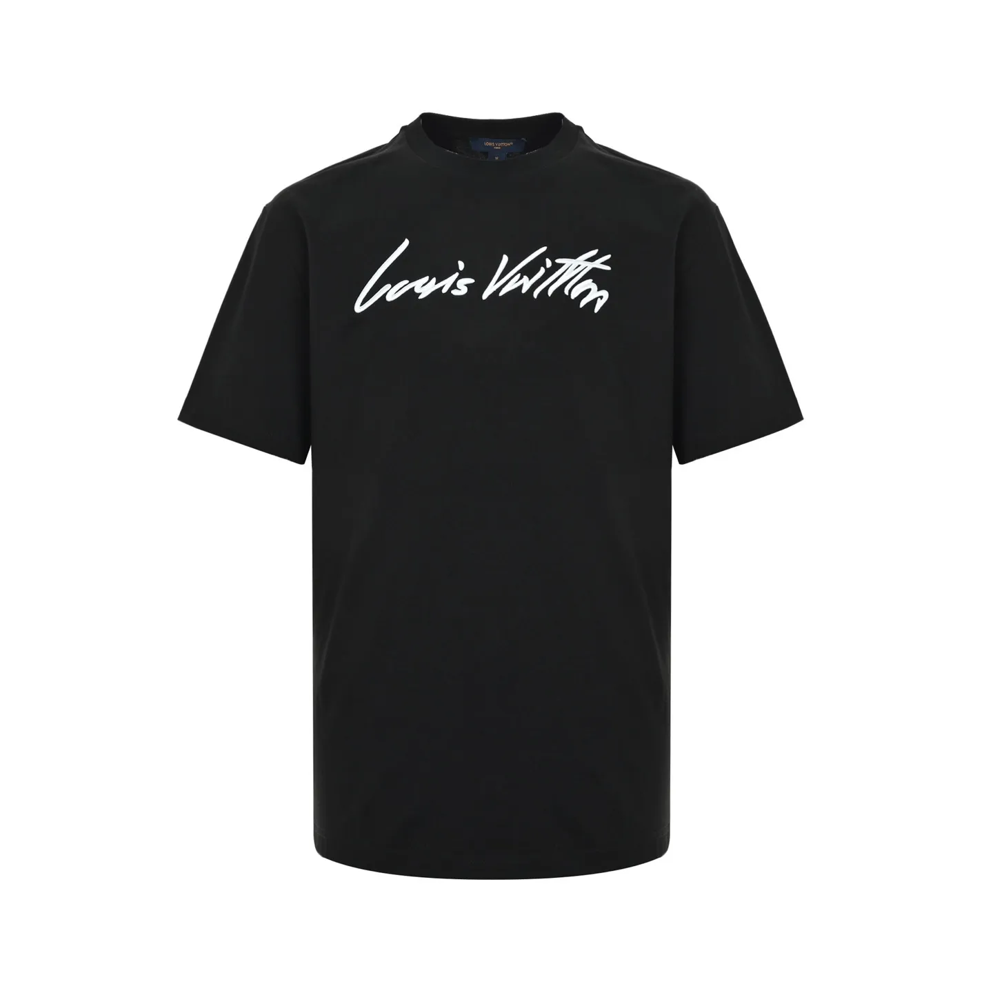 Louis Vuitton/Louis Vuitton 26ss signature letter embroidered short sleeves
